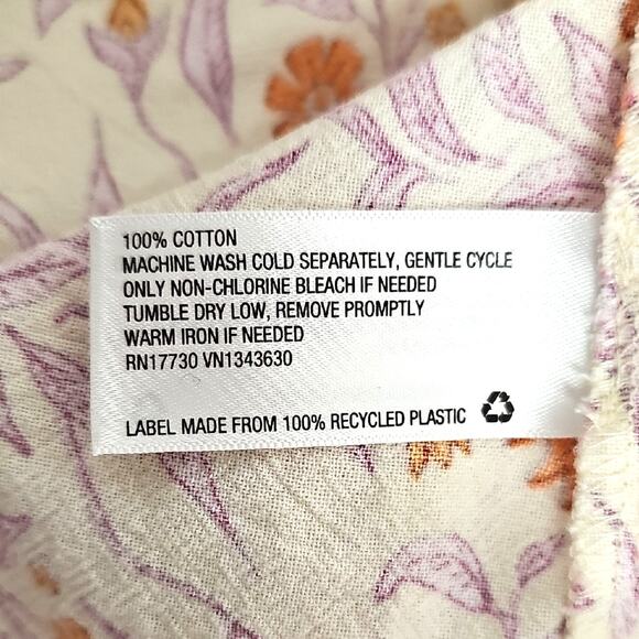 Universal Thread Bohemian Prariecore Boho Floral Dress w/Tie Pockets Size M - Picture 9 of 11